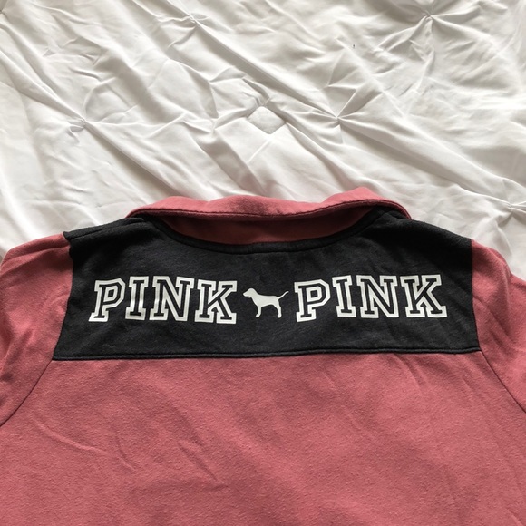 PINK Qaurter-Zip Pullover - Picture 4 of 4